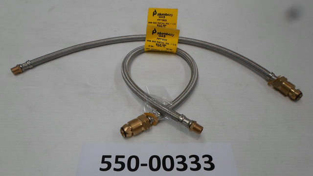 8MM S/S FLEXIBLE HOSE 600MM FOR SINGLE BOTTLE KITS. FPT1502