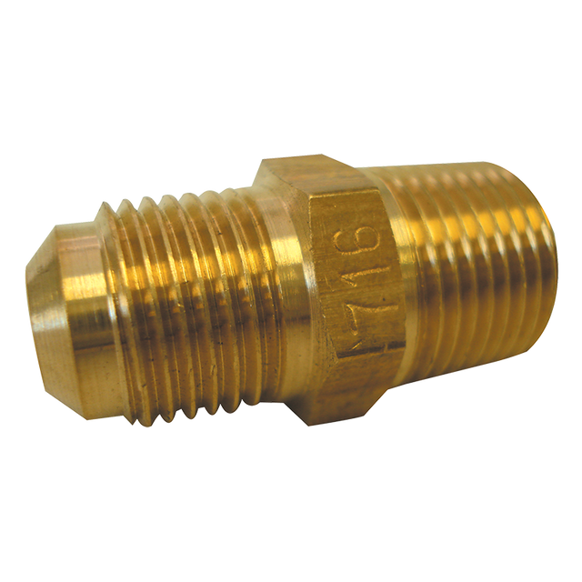 SAE MALE x BSP TAPERED MALE UNION 3/8 x 3/8 . LP2712B/01-716