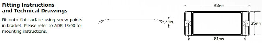 2 x REFLECTOR WITH MNT BRACKET 7035