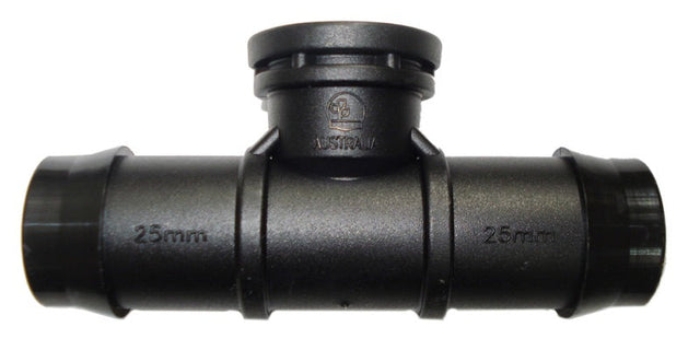 THREADED TEE 25MM BARBED x 1/2 BSP FEMALE. TBF2515