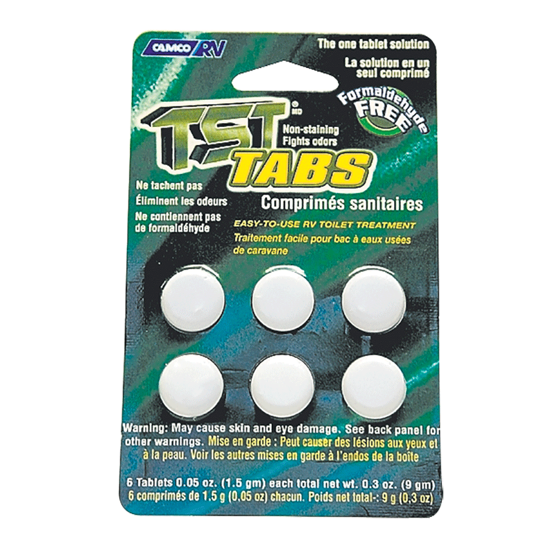 CAMCO TST TAB BLACK & GREY WATER TANK DEODORISER 6/PACK. 41152