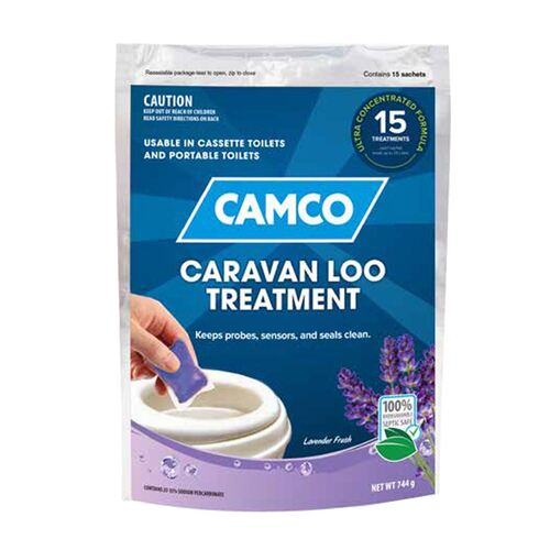 CAMCO Caravan Loo Treatment - Lavender Scent Drop Ins - 15 Per Bag. 41621