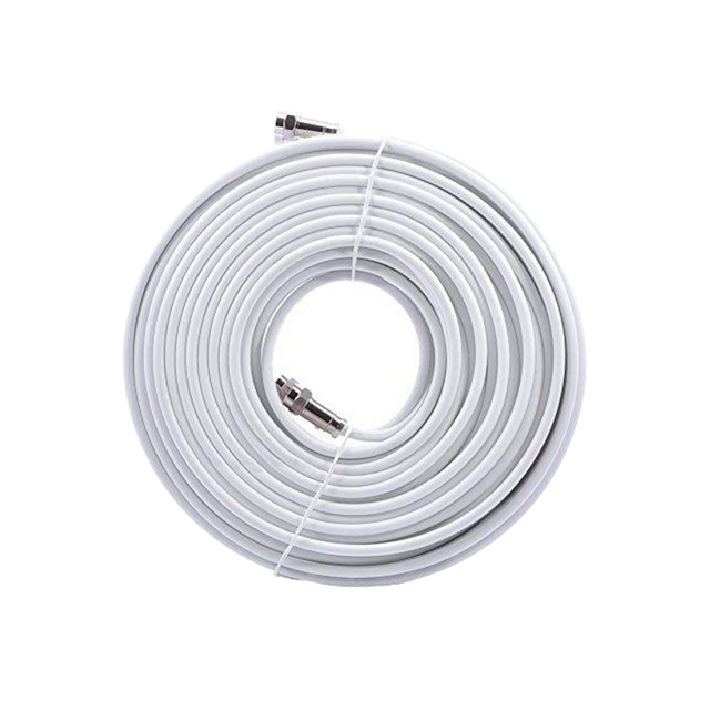 SPHERE 1.5m RG6 QUAD SHIELD COAX WITH COMPRESSION FITTINGS. C4418F