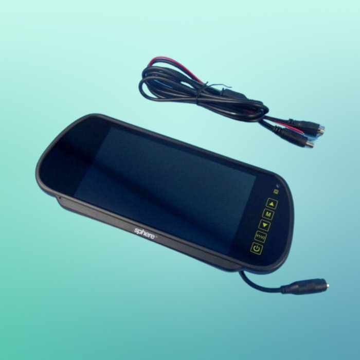 SPHERE 7" REAR MIRROR MOUNT MONITOR . BTM-7100S