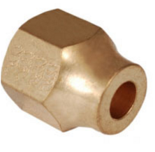 No6R RED FLARE NUT 3/8 x 5/16 3/8 FEMALE SAE x 5/16 TUBE