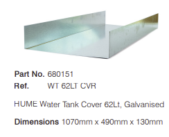 HUME 95 Liter Fresh Water Tank