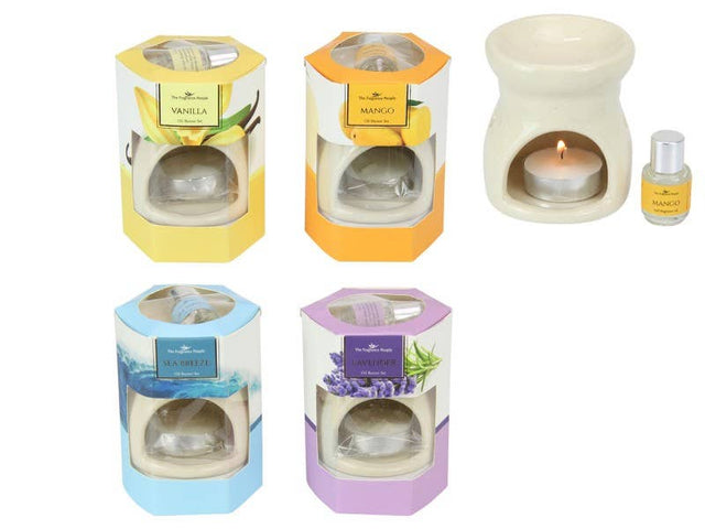 8cm Ceramic Oil Burner Set