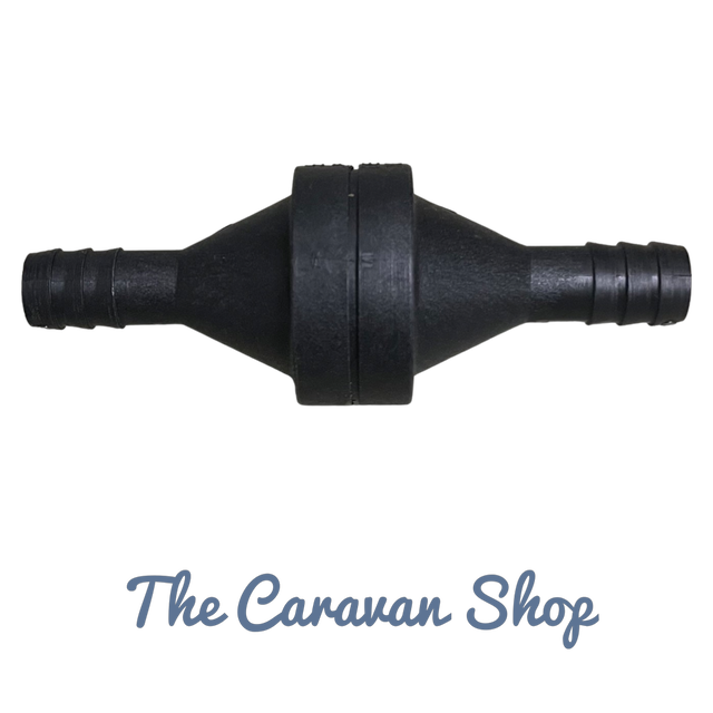 SHURFLO IN-LINE CHECK VALVE 1/2 BARBS. 340-000