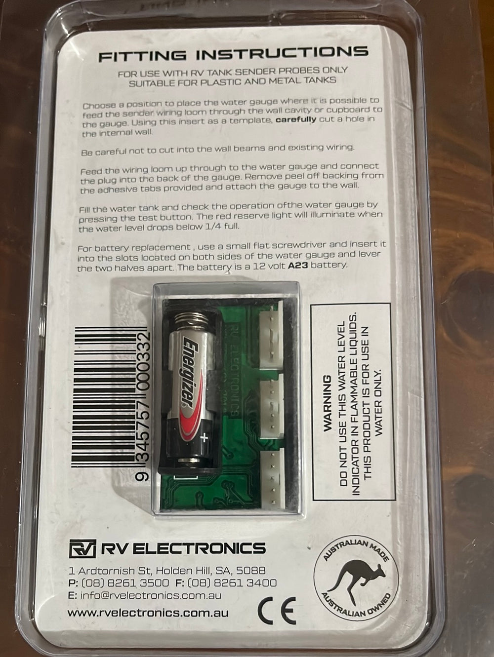 WATER TANK GAUGE - TRIPLE - RV ELECTRONICS