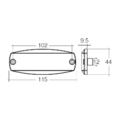 MDL17 9-33V LED RED REAR END