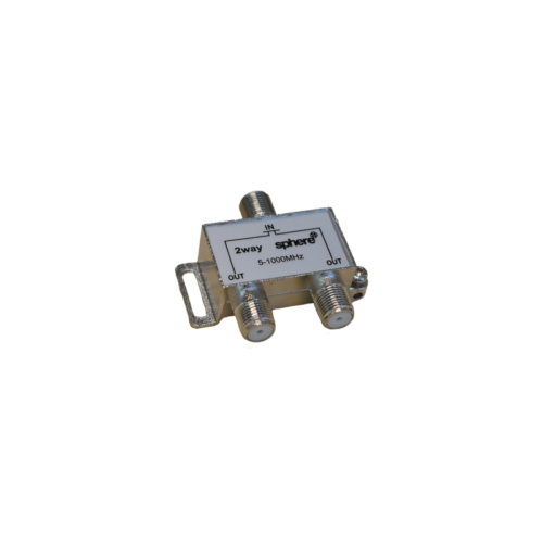 SPHERE TV Fittings - 2 Way Splitter (DTV) Frequency Range: 5-1000Hz.