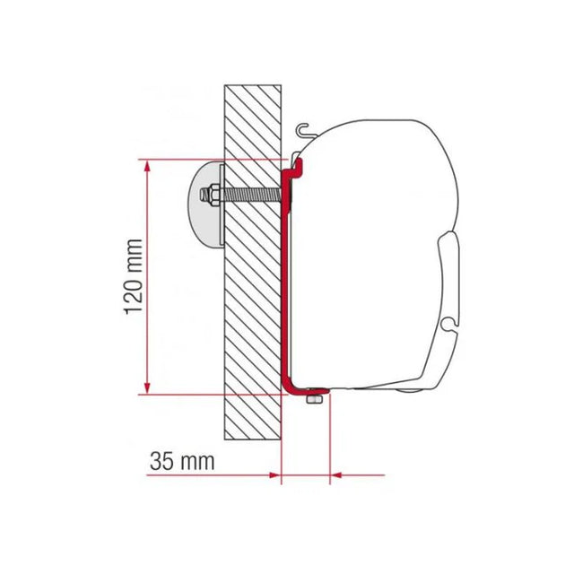 FIAMMA F45 S 120 BRACKET KIT 98655-392