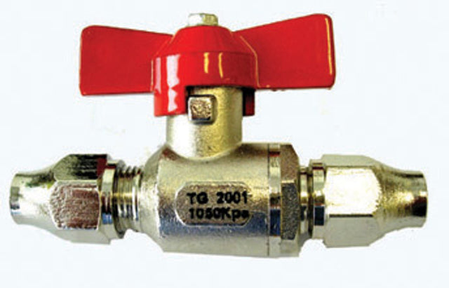 BALL VALVE - 5/16 SAE & NUTS