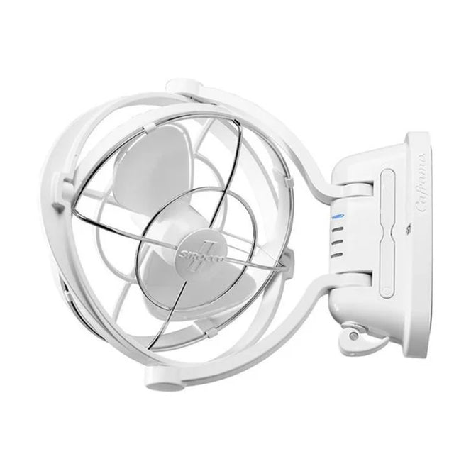 CAFRAMO Sirocco II 12/24V White 7 Gimbal Fan w/ 3 Speed. 7010CAWBX