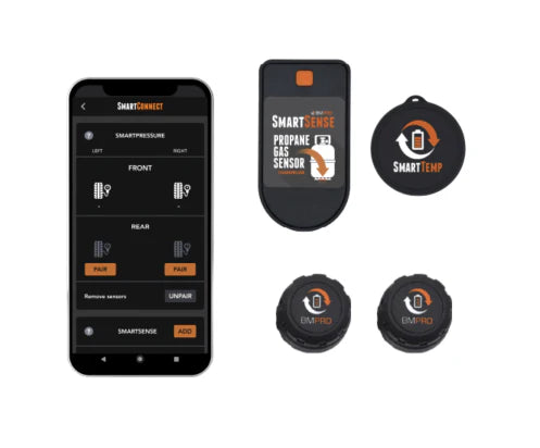 BMPRO SmartConnect - App Based Sensor Kit (2xTyre 1xGas 1xTemp). SMARTCONNECT