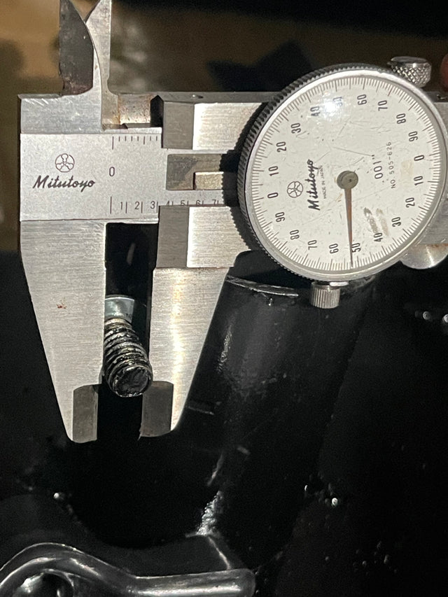 Outer edges of thread measurement