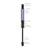 GAS STRUT 825MM 290N W BALLS TO SUIT JAYCO VANS