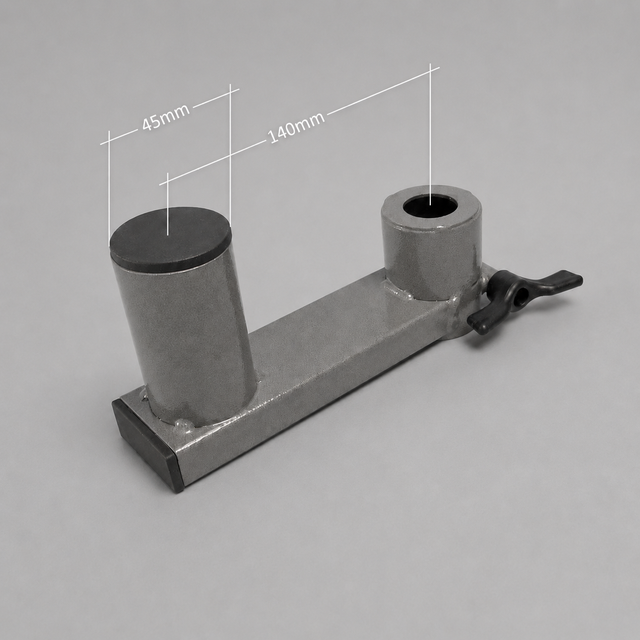 WINEGLASS TABLE SWIVEL ADAPTOR SHORT HAMMERTONE GREY FINISH