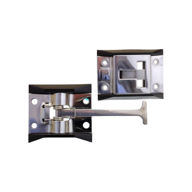 Stainless steel door hold back kit