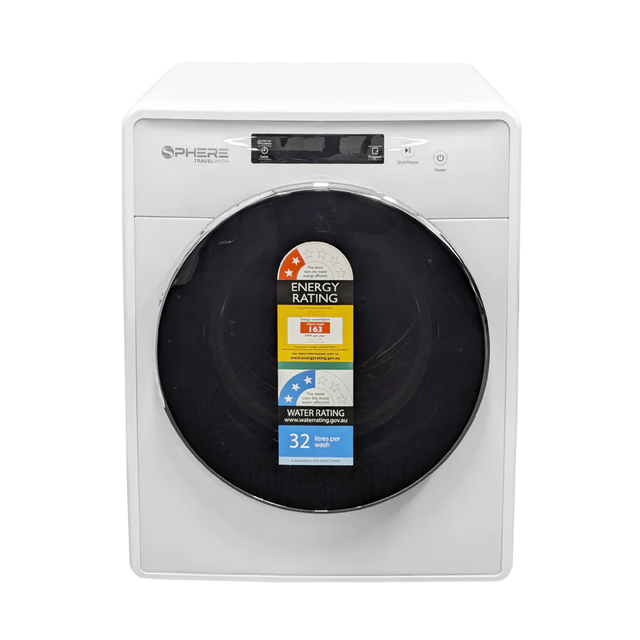 SPHERE Travel Wash | Front Loading Washing Machine 500x415x630mm - Free Standing