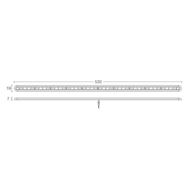 Narva 533 x 19mm High Powered LED Strip Lamp 12V