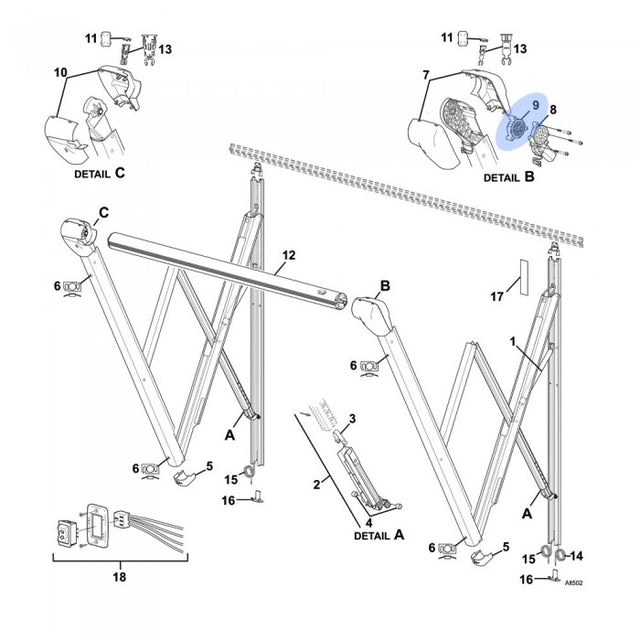 CAREFREE Altitude Parts (9.) - Gear Box. R001833