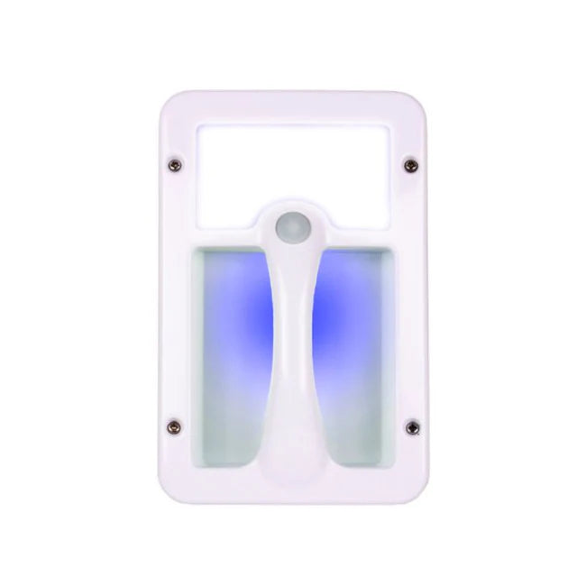 Camec LED Grab Handle with Blue Night Light - White