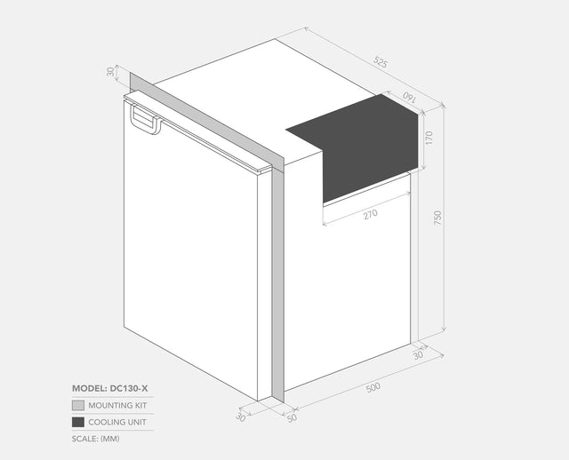 BUSHMAN DC130-X COMPRESSOR FRIDGE 12/24V
