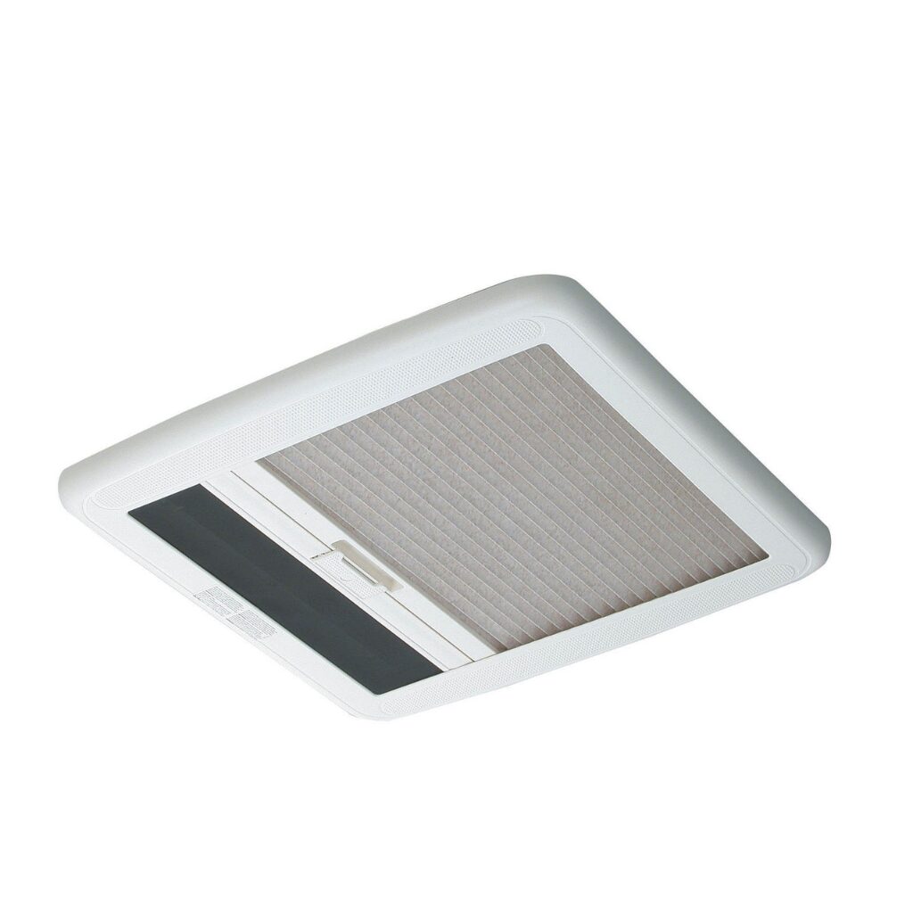Dometic Mini Heki Hatch - Internal blind and screen in frame.