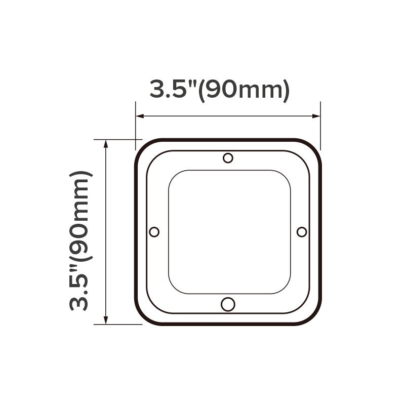 Dream Lighting 12V Cool White LED Crystal Roof Light with On/Off Switch