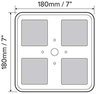 LED CRYSTAL SQUARE CEILING LIGHT 12V COOL WHITE & BLUE