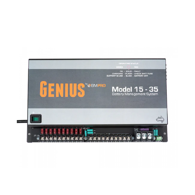 BMPRO Genius 15-35 Battery Management System (15A Charge). GENIUS 15-35