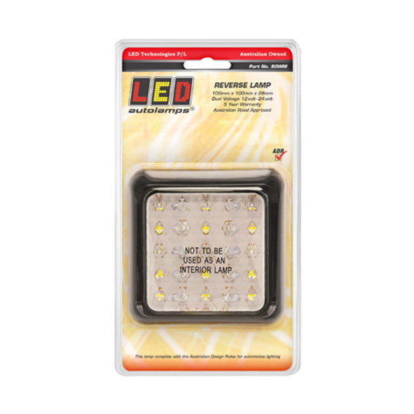 LED Autolamps 80WM LED Reverse Lamp 12/24V