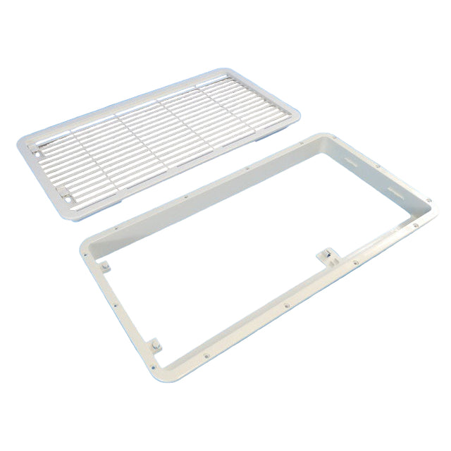 LARGE DOMETIC FRIDGE VENT LS300 vent (frame & grill), White