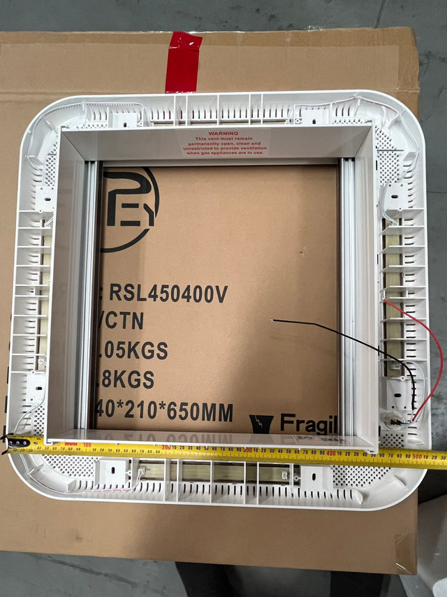 Ranger Skylight Internal Frame with Block Out Blind and Flyscreen 450mm x 400mm