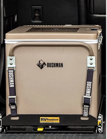 Bushman fridge tie down strap, compressor fridge, Fraser Coast, The Caravan Shop, Boonooroo