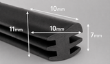 Caravan Window Rubber  Angled  P/MTR