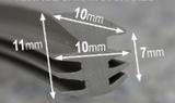 Caravan Window Rubber  Angled  P/MTR