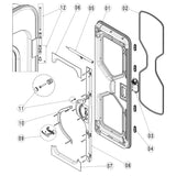 DOMETIC DOOR LOCK OUTER  CARAD600F