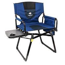 COAST BLUE CAMP CHAIR With Side Bag & Table - 120KG Rated