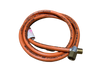 GAS HOSE 1800 LONG. 3/8 BSP - 3/8 FLR 6MM PVC 2600KPA