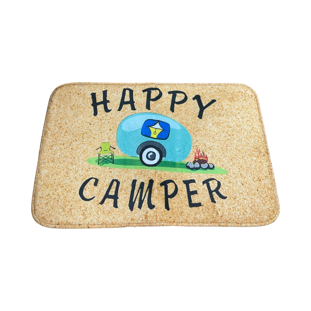 Happy Camper Novelty Door/Floor Mats