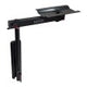 Nuova Mapa Onda Wall Mounted Swivel Table Leg - Black Anodised