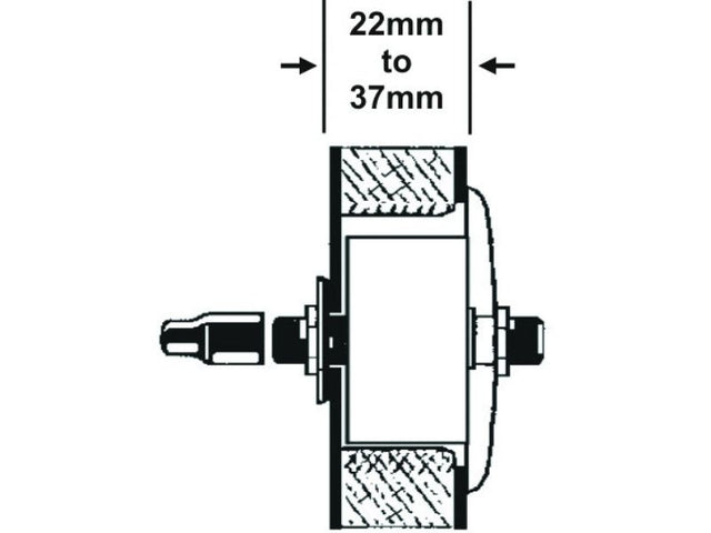 EXPLORER ACTIVE THRU WALL PLAT 22MM TO 37MM