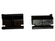 A pair of black Thetford fridge vent locking clips.