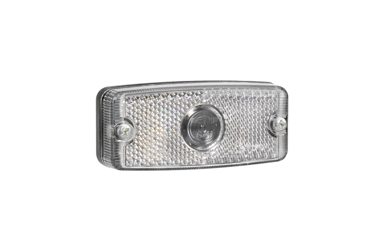 CLEAR FRONT END OUTLINE MARKER LAMP W/INBUILT REFLECTOR. 87210