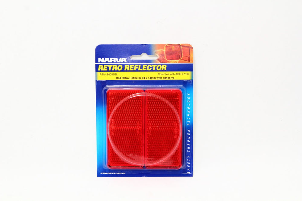 Narva Reflector 94mmx44mm Clear Self Adhesive 84050BL