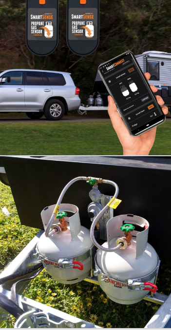 BMPRO SmartSense Premium - Twin Gas Bottle Level Monitor & App. SMARTSENSPREM