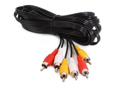 AV LEAD 5M M-M YELLREDWHITE FOR DVDSTBGAME CONSOLE TO TV