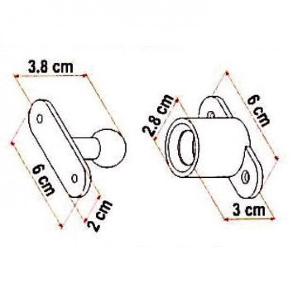 FIAMMA DOOR HOLDER GREY. 04663-01A